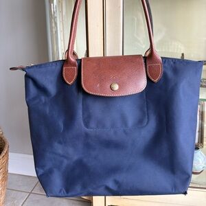 Longchamp Navy Med Tote